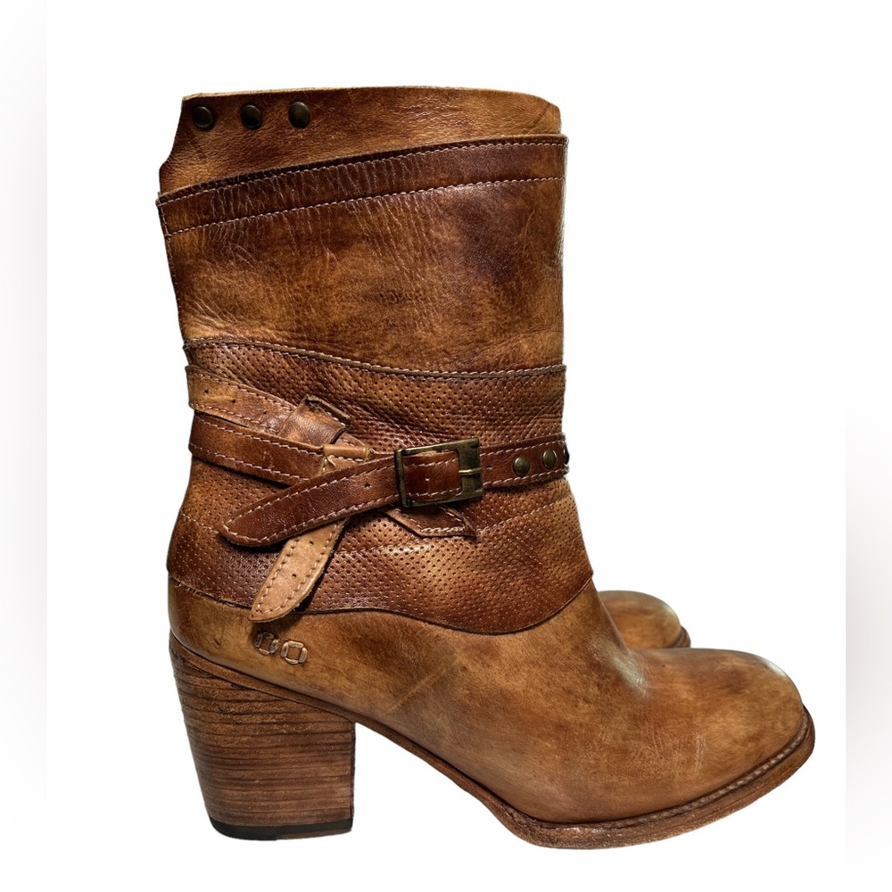 Bed Stu Rustic Style Brown Tan Boots - Picture 2 of 6